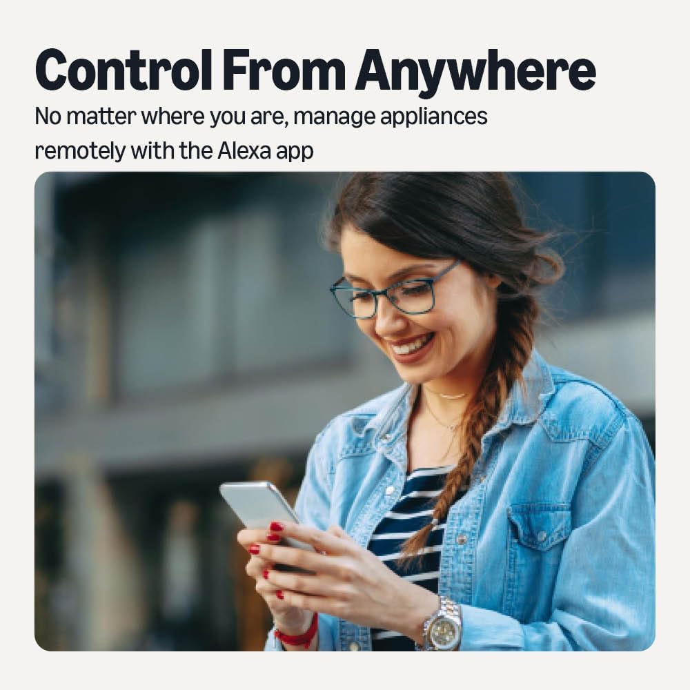 Dual Smart Plug with Motion Sensor and Night Light, Works with Alexa Only, 2.4 GHz Wi-Fi, No Hub Required, 4.33 x 2.36 x 1.38 in, White - Image 3