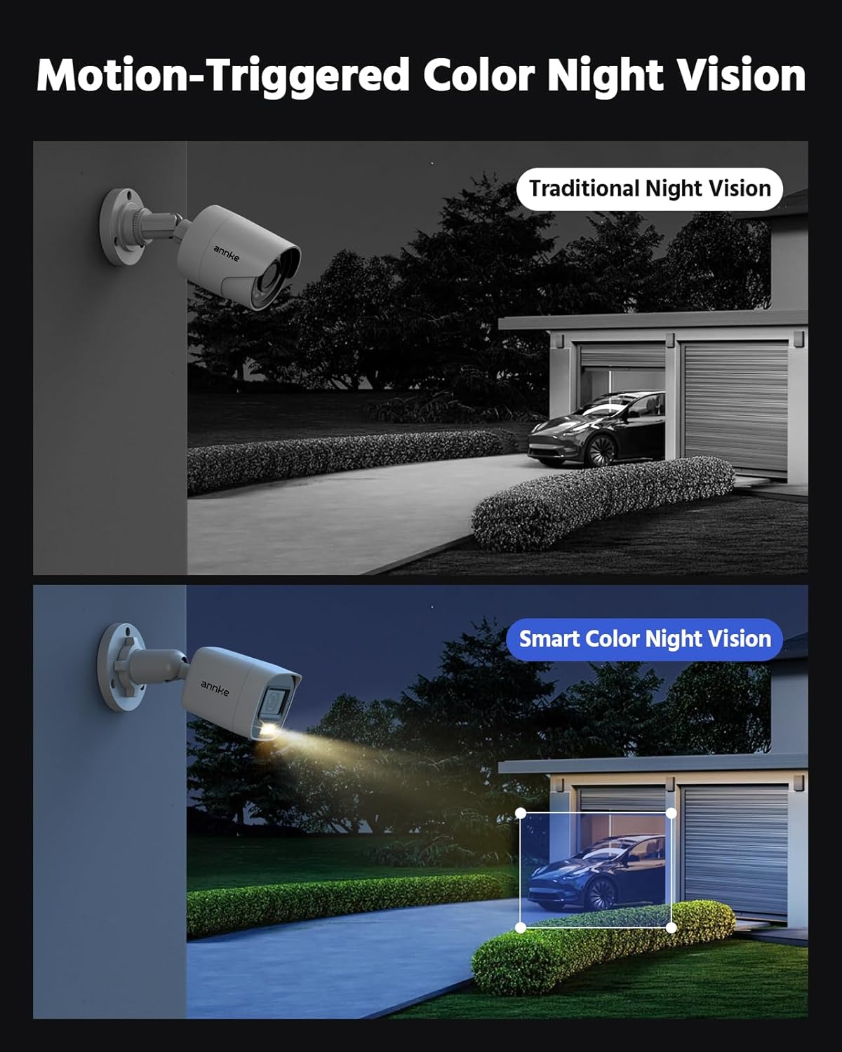 ANNKE 3K Lite Wired Security Camera System with AI Human/Vehicle Detection, H.265+ 8CH Surveillance DVR with 1TB Hard Drive and 8 x 1080p HD Outdoor CCTV Cameras, Color Night Vision, Smart Dual Light - Image 6