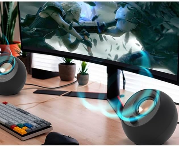 Creative Pebble 2.0 USB-Powered Desktop Speakers with Far-Field Drivers and Passive Radiators for Pcs and Laptops (Black) - Image 3