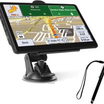 GPS Navigator for Car Truck RV, GPS 7-inch Touch Screen with Clear Display, Multimedia Player, Latest 2025 Car GPS Map, Automatic Voice and Image Prompts for Speed,Dangerous Objects
