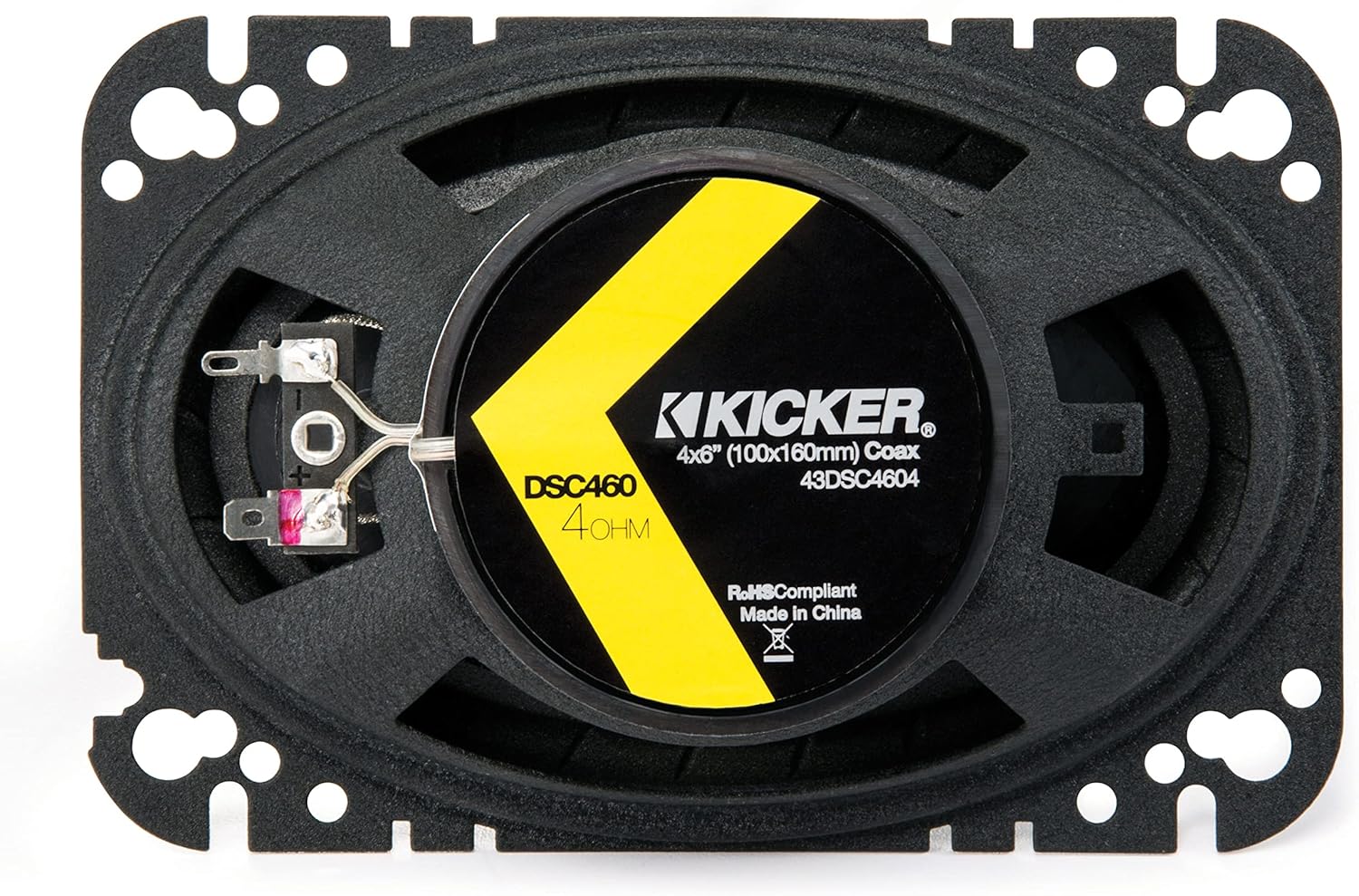 Kicker DSC460 4x6-Inch (100x160mm) Coaxial Speakers, 4-Ohm (Pair) - Image 2