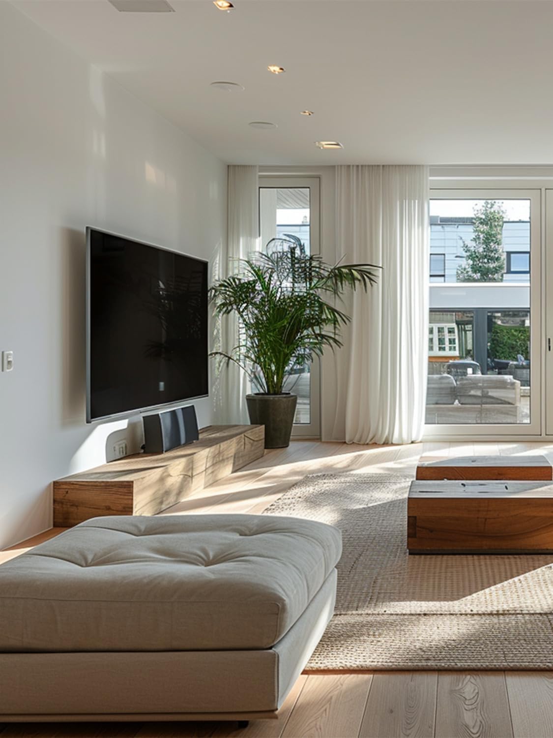 USX Mount Full Motion TV Wall Mount for Most 42-86 inch Flat Screen/LED/4K, TV Mount Bracket Dual Swivel Articulating Tilt 6 Arms, Fits 8” 12” 16" Wood Studs,Max VESA 600x400mm, Holds up to 132lbs - Image 9