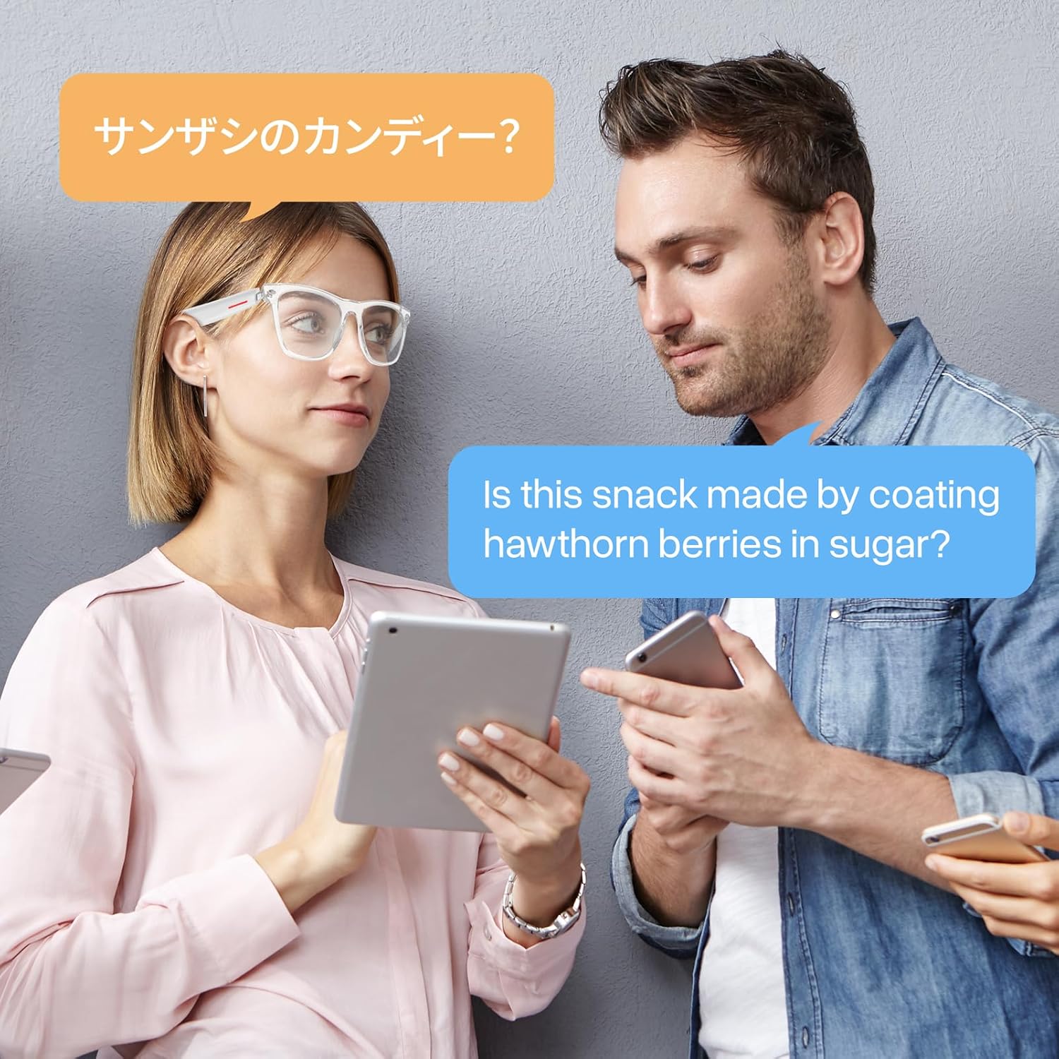 WGP Smart Glasses with AI Translation, Support 110+ Languages, Blue Light Blocking Glasses, Voice Recorder with App, Open Ear Headphones, Bluetooth Audio Glasses for Woman&Man(White) - Image 4